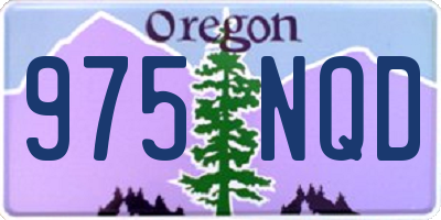 OR license plate 975NQD