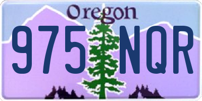 OR license plate 975NQR