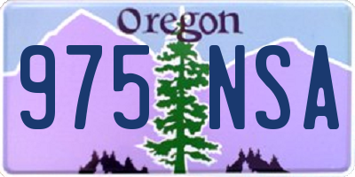 OR license plate 975NSA