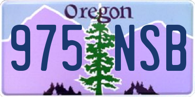 OR license plate 975NSB