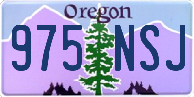 OR license plate 975NSJ