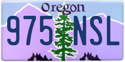 OR license plate 975NSL