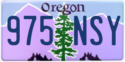 OR license plate 975NSY
