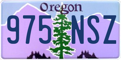 OR license plate 975NSZ