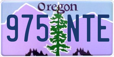 OR license plate 975NTE