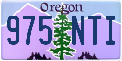 OR license plate 975NTI