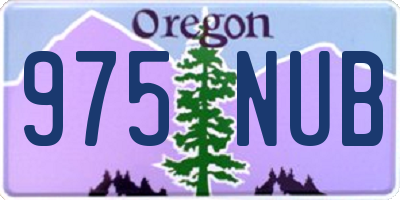 OR license plate 975NUB