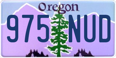 OR license plate 975NUD