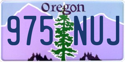 OR license plate 975NUJ