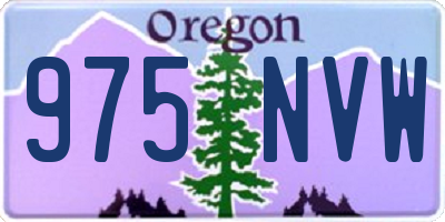 OR license plate 975NVW