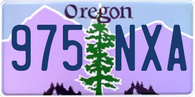 OR license plate 975NXA