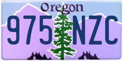 OR license plate 975NZC