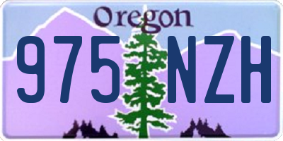 OR license plate 975NZH