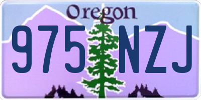 OR license plate 975NZJ