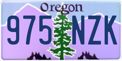 OR license plate 975NZK