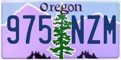 OR license plate 975NZM