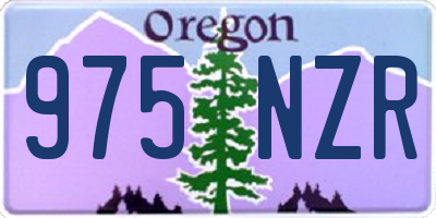 OR license plate 975NZR