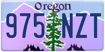 OR license plate 975NZT