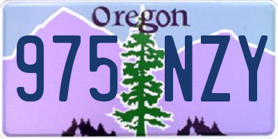 OR license plate 975NZY