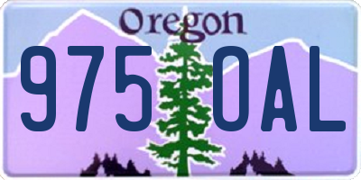 OR license plate 975OAL