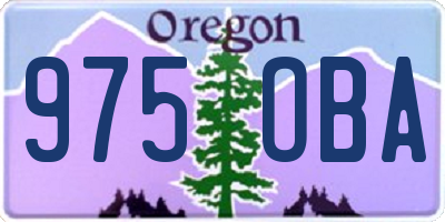 OR license plate 975OBA