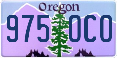 OR license plate 975OCO