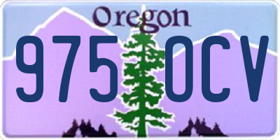 OR license plate 975OCV