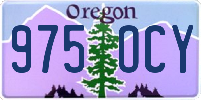 OR license plate 975OCY