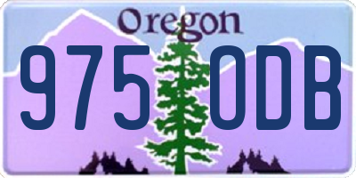 OR license plate 975ODB