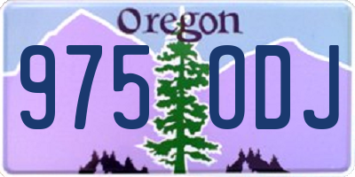 OR license plate 975ODJ