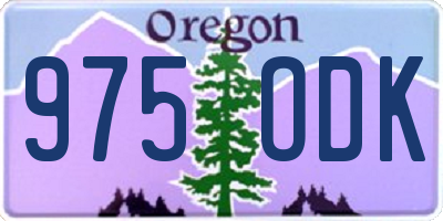 OR license plate 975ODK
