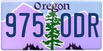OR license plate 975ODR