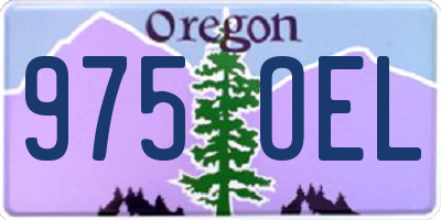 OR license plate 975OEL