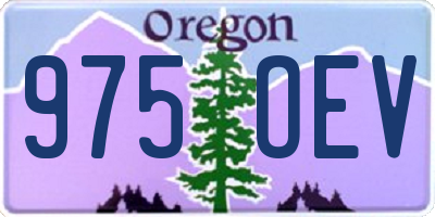 OR license plate 975OEV