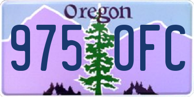 OR license plate 975OFC