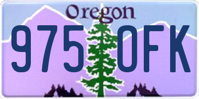 OR license plate 975OFK