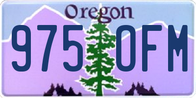 OR license plate 975OFM