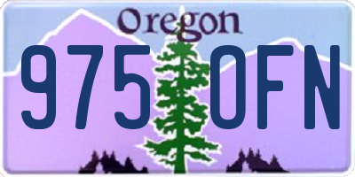 OR license plate 975OFN