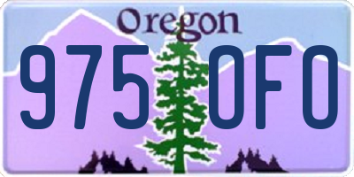 OR license plate 975OFO