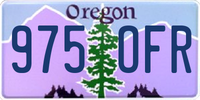 OR license plate 975OFR