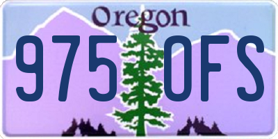 OR license plate 975OFS