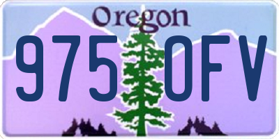 OR license plate 975OFV