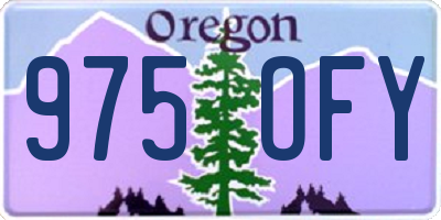 OR license plate 975OFY