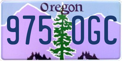 OR license plate 975OGC