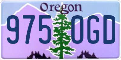 OR license plate 975OGD