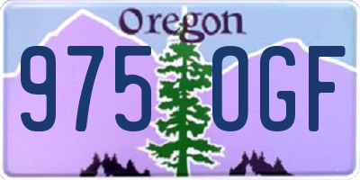 OR license plate 975OGF