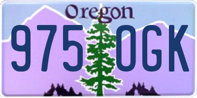 OR license plate 975OGK