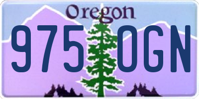 OR license plate 975OGN