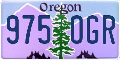 OR license plate 975OGR