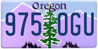 OR license plate 975OGU